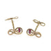 Macklowe Gallery Ruby and Diamond Gold Infinity Cuff Links