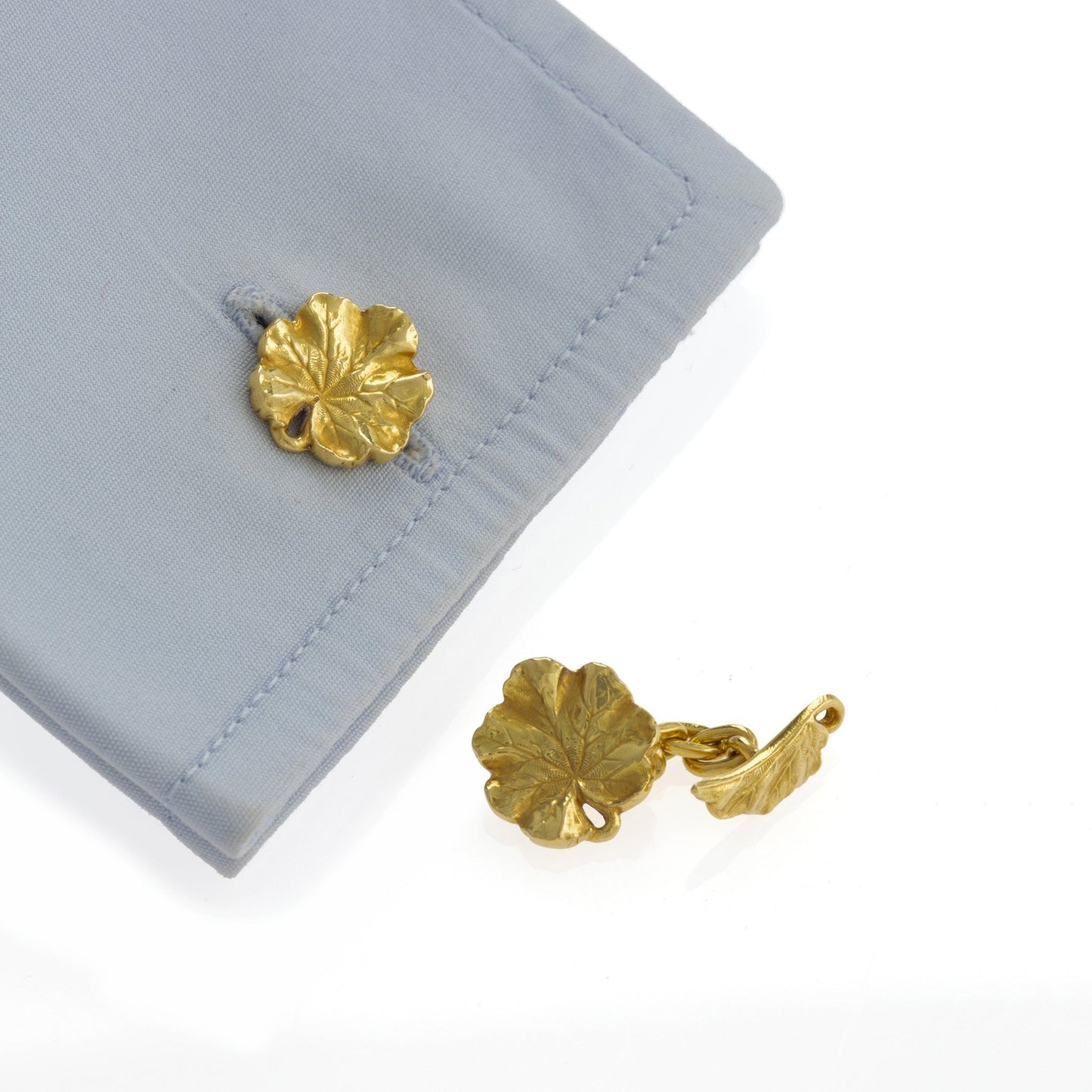 Macklowe Gallery Gold Leaf Cuff Links