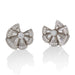 Macklowe Gallery Diamond Fan-Shaped Ribbon Clip Earrings