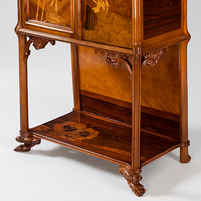 Macklowe Gallery Émile Gallé "Grenouilles" Fruitwood Cabinet