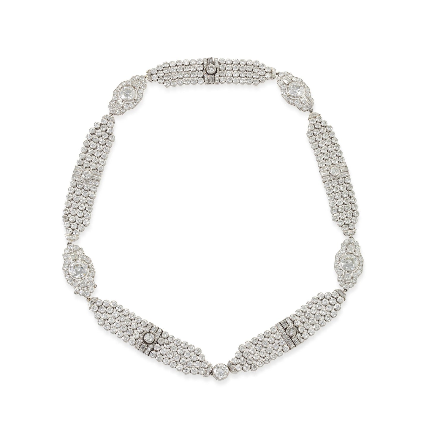 Macklowe Gallery Convertible Diamond Collar Necklace