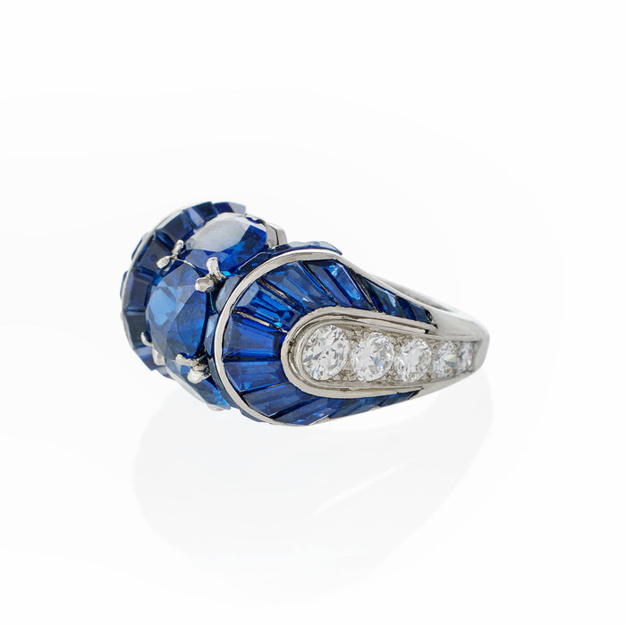 Macklowe Gallery Van Cleef & Arpels Paris No-Heat Burma Sapphire Ring