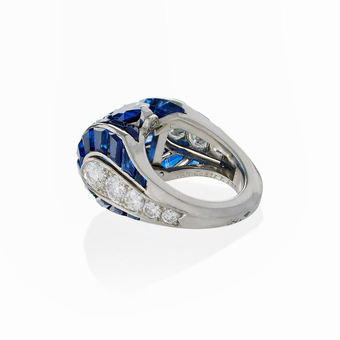 Macklowe Gallery Van Cleef & Arpels Paris No-Heat Burma Sapphire Ring