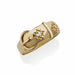 Macklowe Gallery English 18K Gold and Diamond Buckle Ring