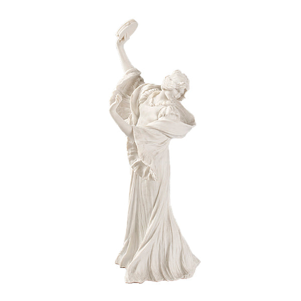 Agathon Léonard  "Danseuse Tambourin à Droite" Bisque Ceramic Sculpture