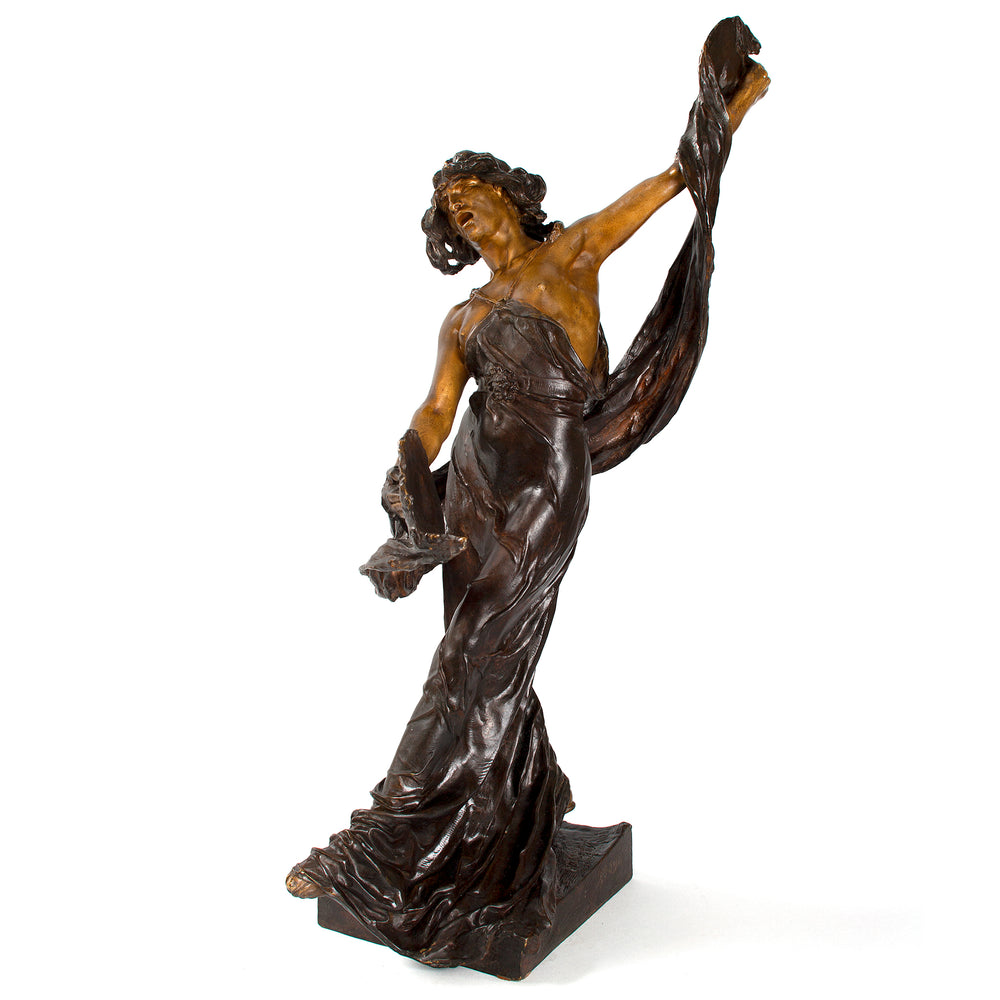 Victor Ségoffin Patinated Bronze Figural Sculpture