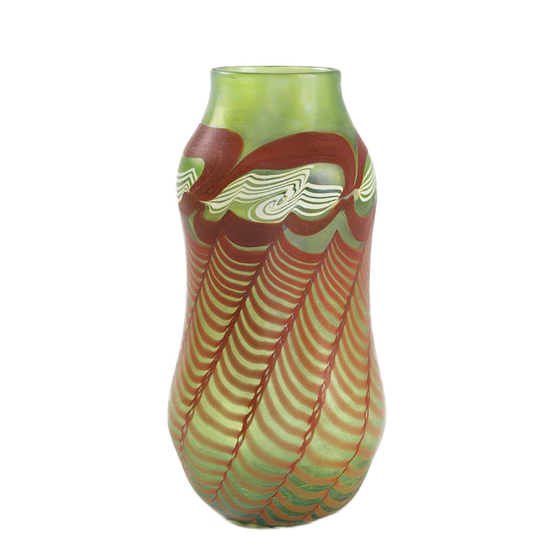
                      
                        Macklowe Gallery Tiffany Studios New York Decorated Favrile Glass Vase
                      
                    