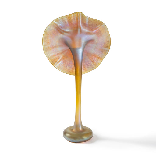 Macklowe  Gallery Tiffany Studios New York "Jack in the Pulpit" Favrile Glass Vase