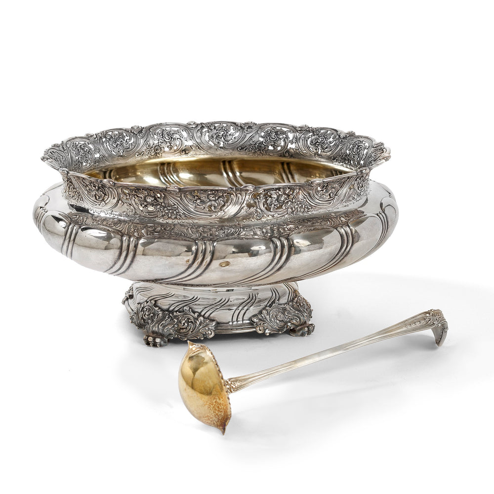 
                      
                        Macklowe Gallery Tiffany & Co. Silver Punch Bowl & Ladle
                      
                    