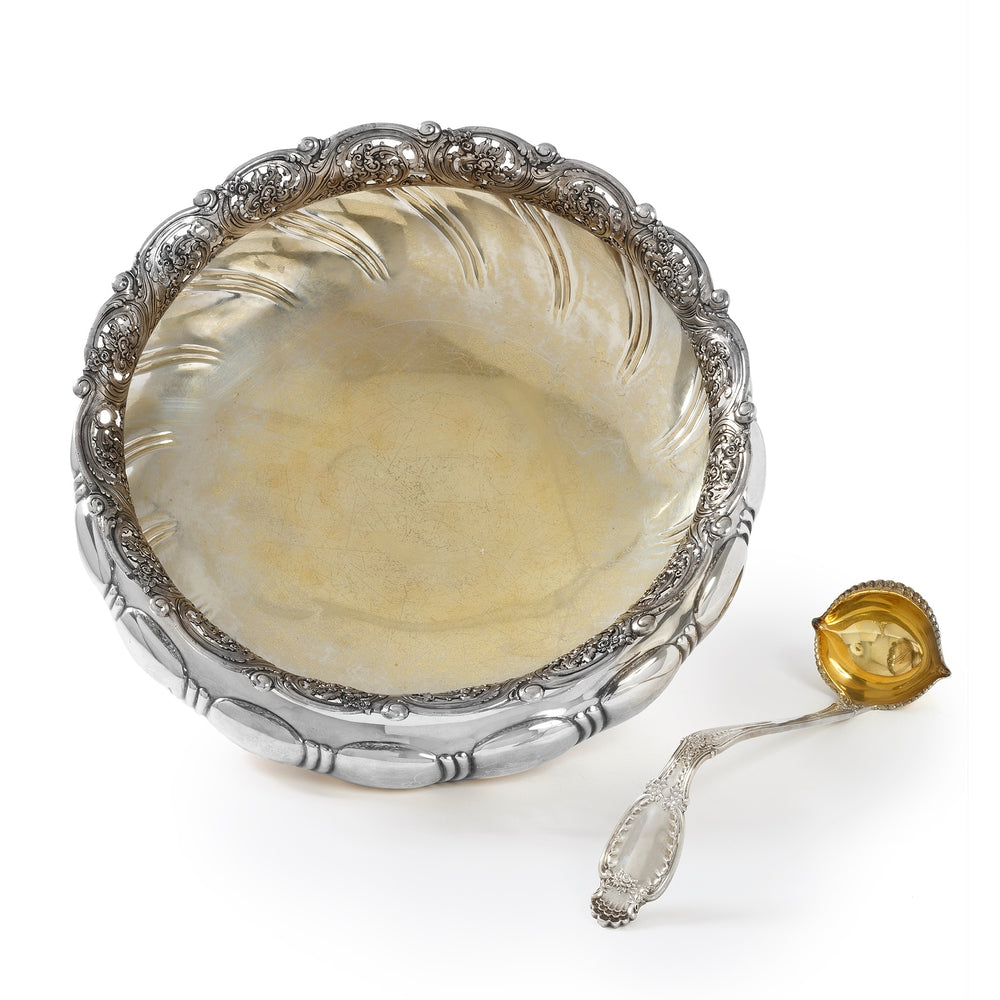 
                      
                        Macklowe Gallery Tiffany & Co. Silver Punch Bowl & Ladle
                      
                    