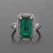 Macklowe Gallery Colombian Emerald and Diamond Ring