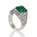 Macklowe Gallery Bulgari Emerald and Diamond "Trombino" Ring