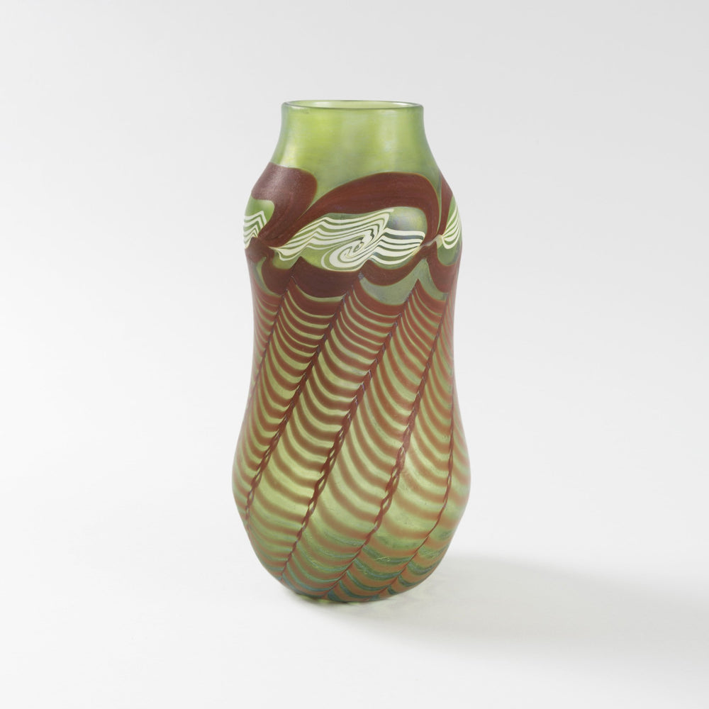 
                      
                        Macklowe Gallery Tiffany Studios New York Decorated Favrile Glass Vase
                      
                    